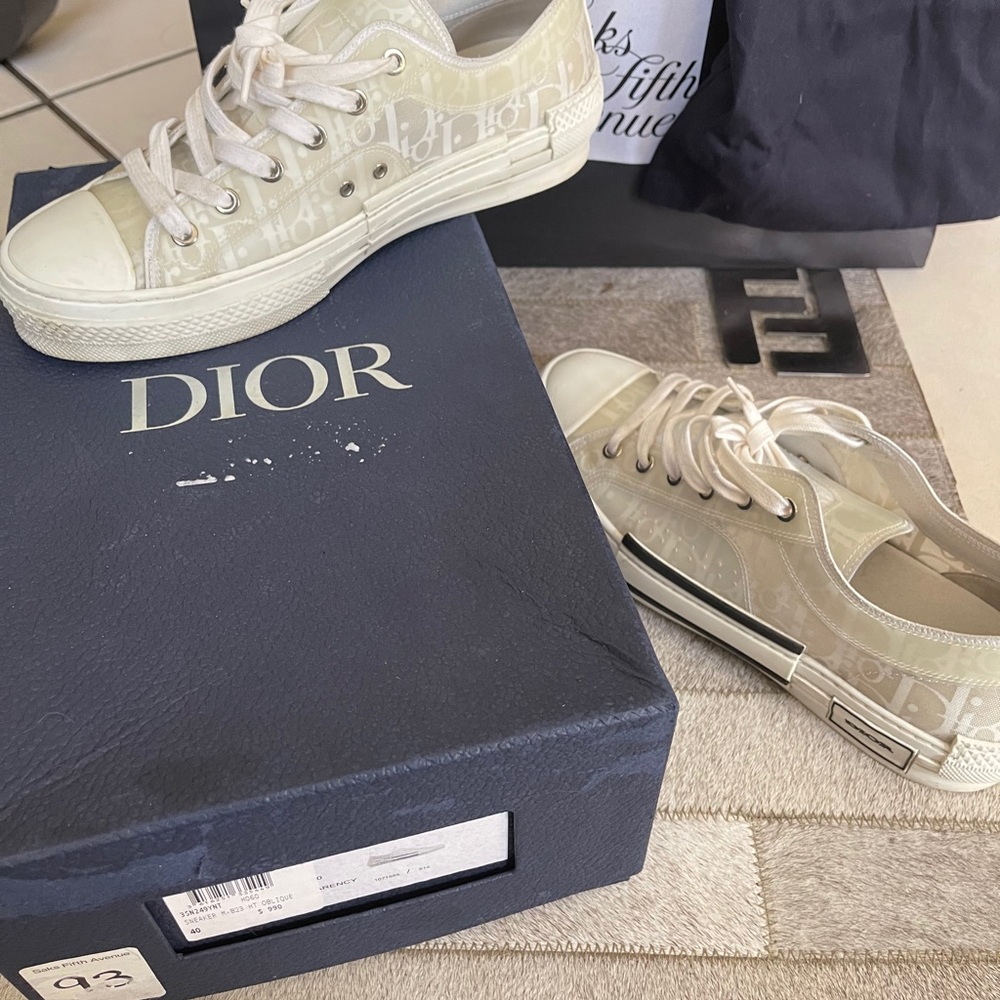 Dior B23 white low top